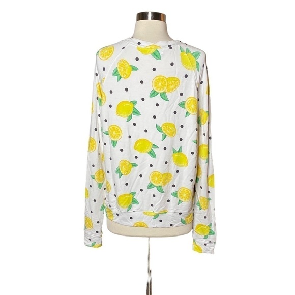 Stripe & Stare Lemon Print Long Sleeve Top - Picture 3 of 6